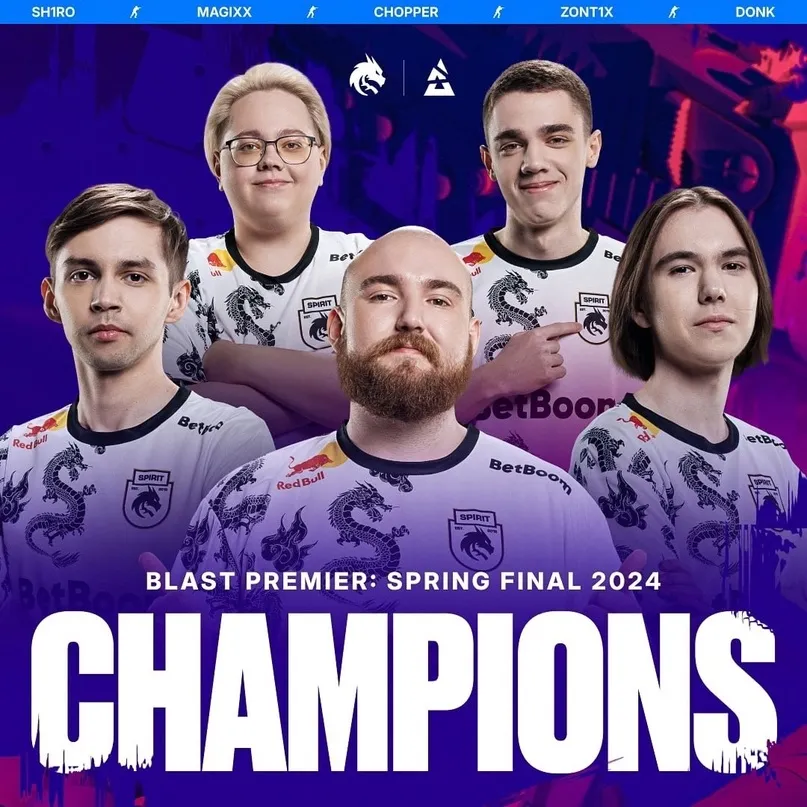 Team Spirit – чемпион BLAST Premier Spring Final 2024