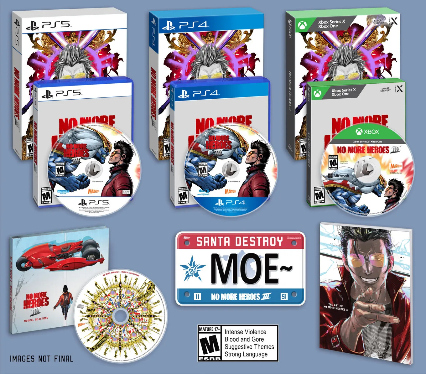 Различные версии&nbsp;No More Heroes 3