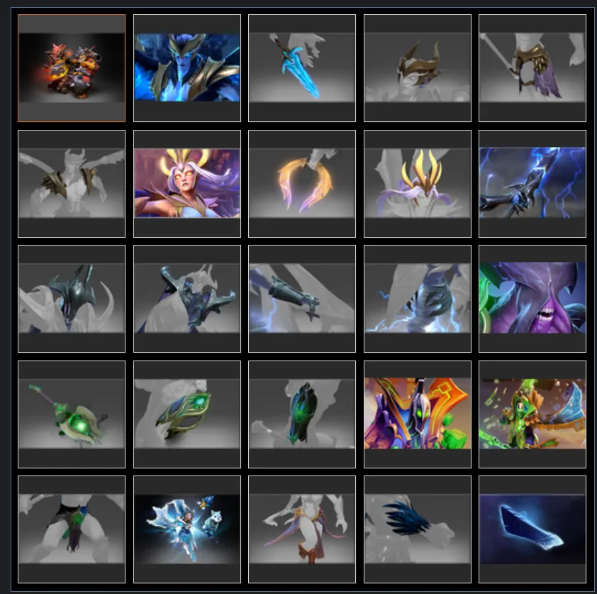 Инвентарь в Dota 2 у Exile