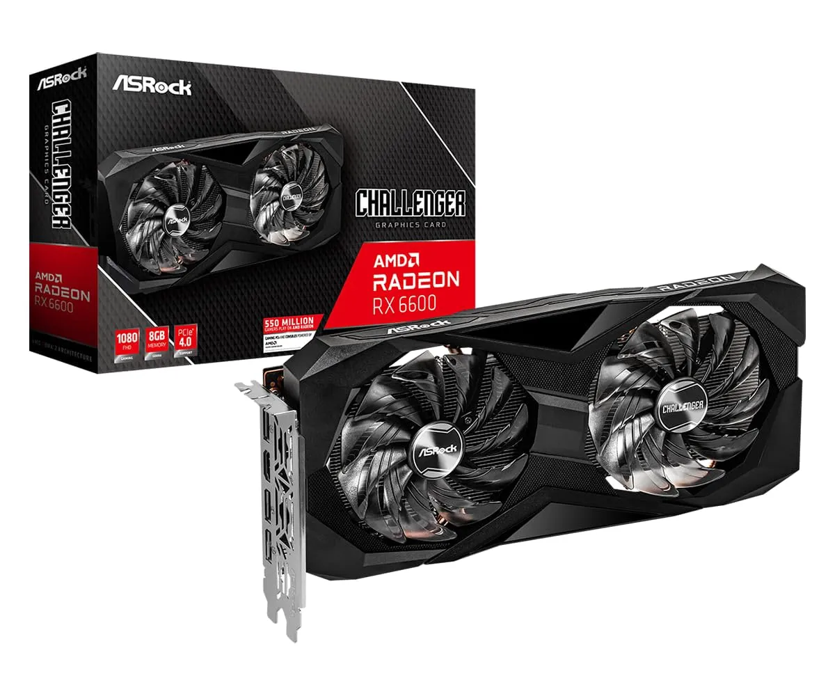 Видеокарта Asrock Radeon RX 6600 Challenger D 8G