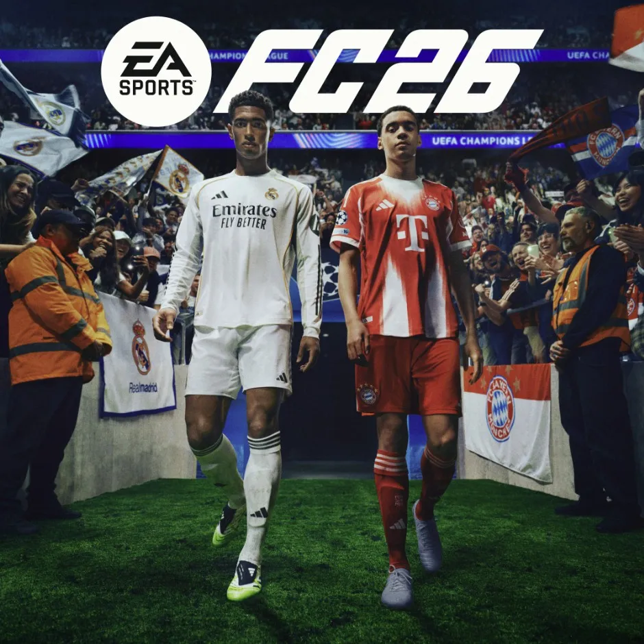 Джуд Беллингем («Реал Мадрид») и Джамал Мусиала («Бавария») на обложке EA Sports FC 26