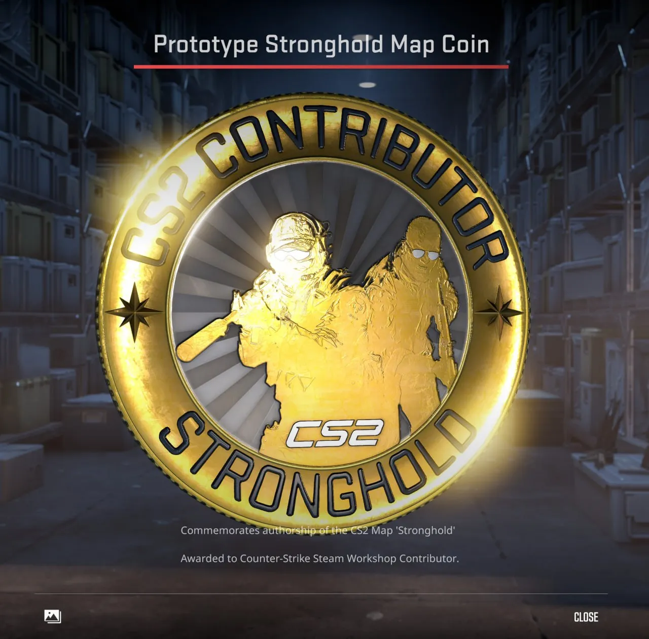 Памятная монетка для создателей контента из мастерской Steam