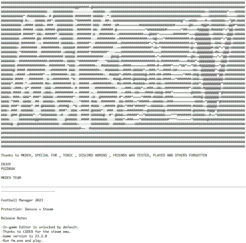 Хакерская группа MKDEV взломала Football Manager 2023