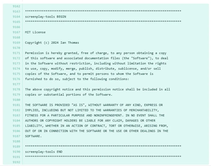 Screenplay-tools