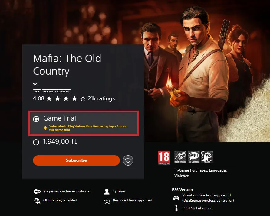 Mafia: The Old Country