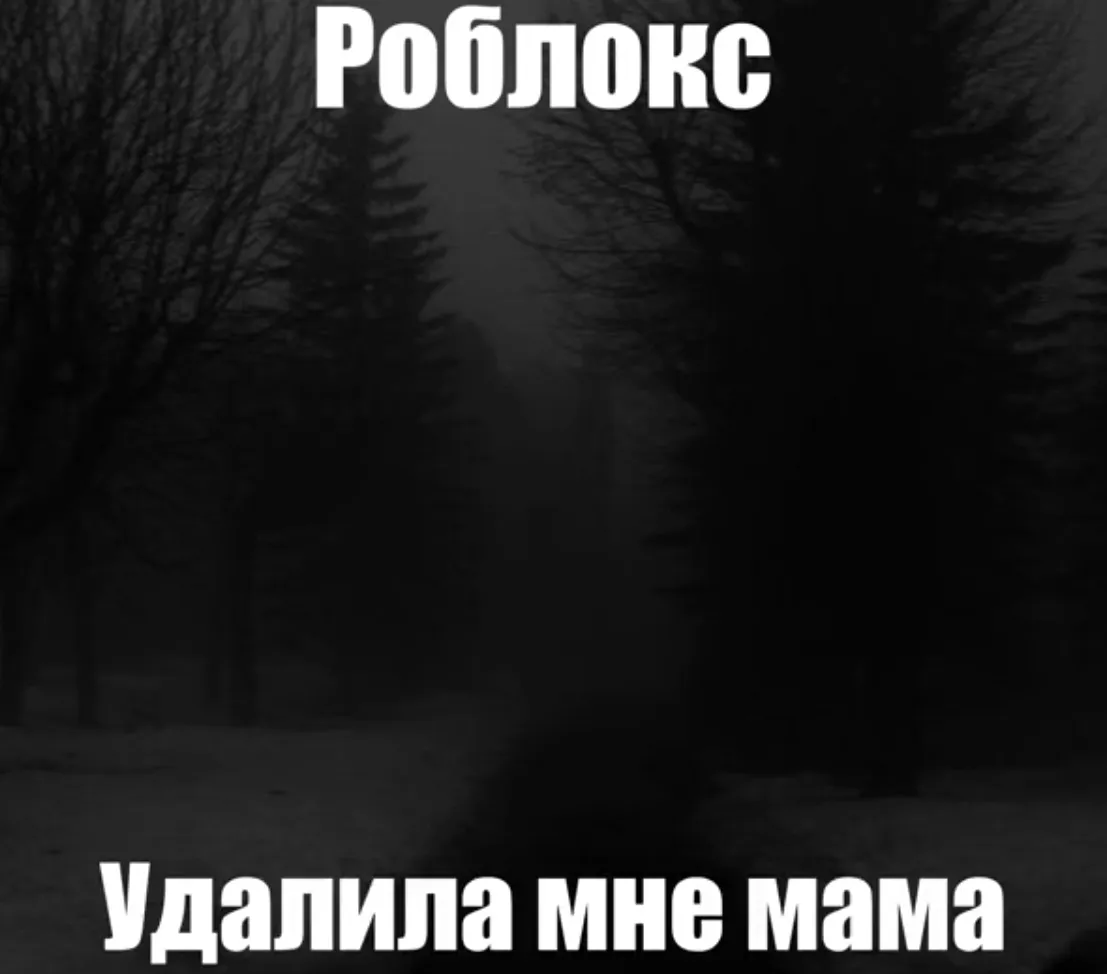 Мем «Роблокс удалила мне мама»