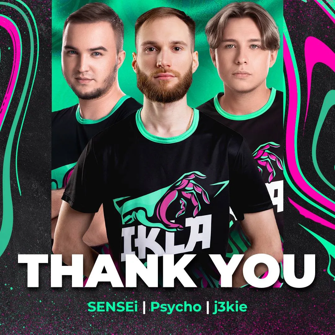 SENSEi, Psycho и j3kie покинули состав IKLA по CS:GO
