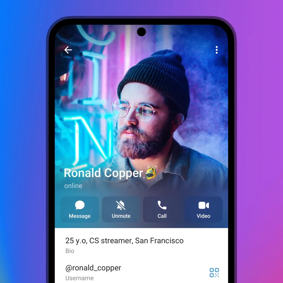 Новый дизайн профиля на Android