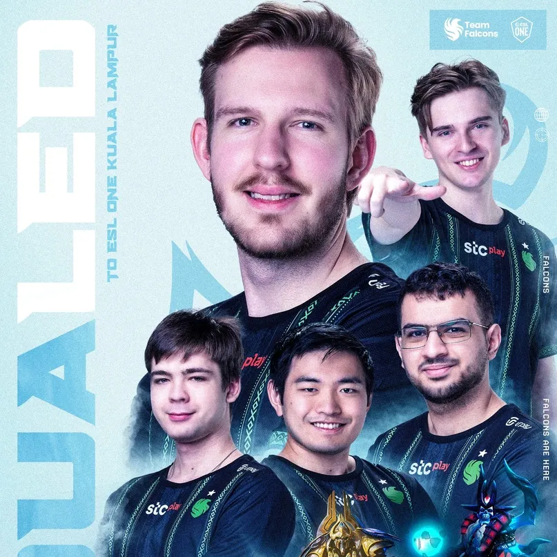 Игроки Team Falcons