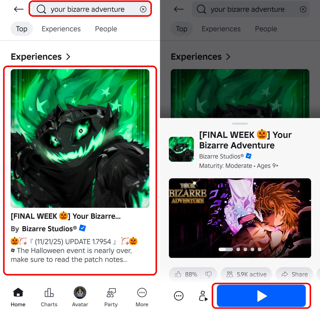 Куда вводить коды в Your Bizarre Adventure