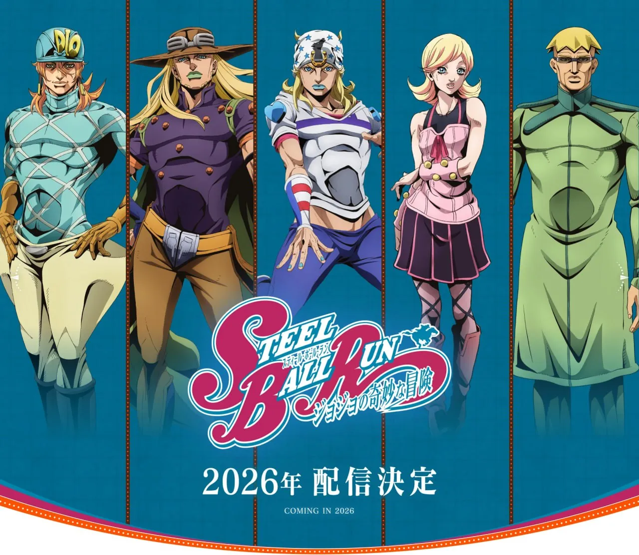 Персонажи аниме «Невероятные приключения ДжоДжо 7»: Steel Ball Run»