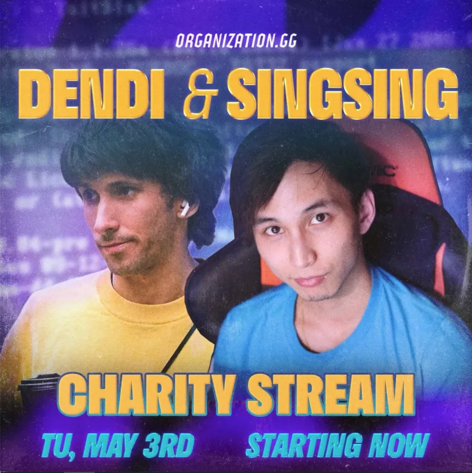 Благотворительный стрим Dendi и SingSing