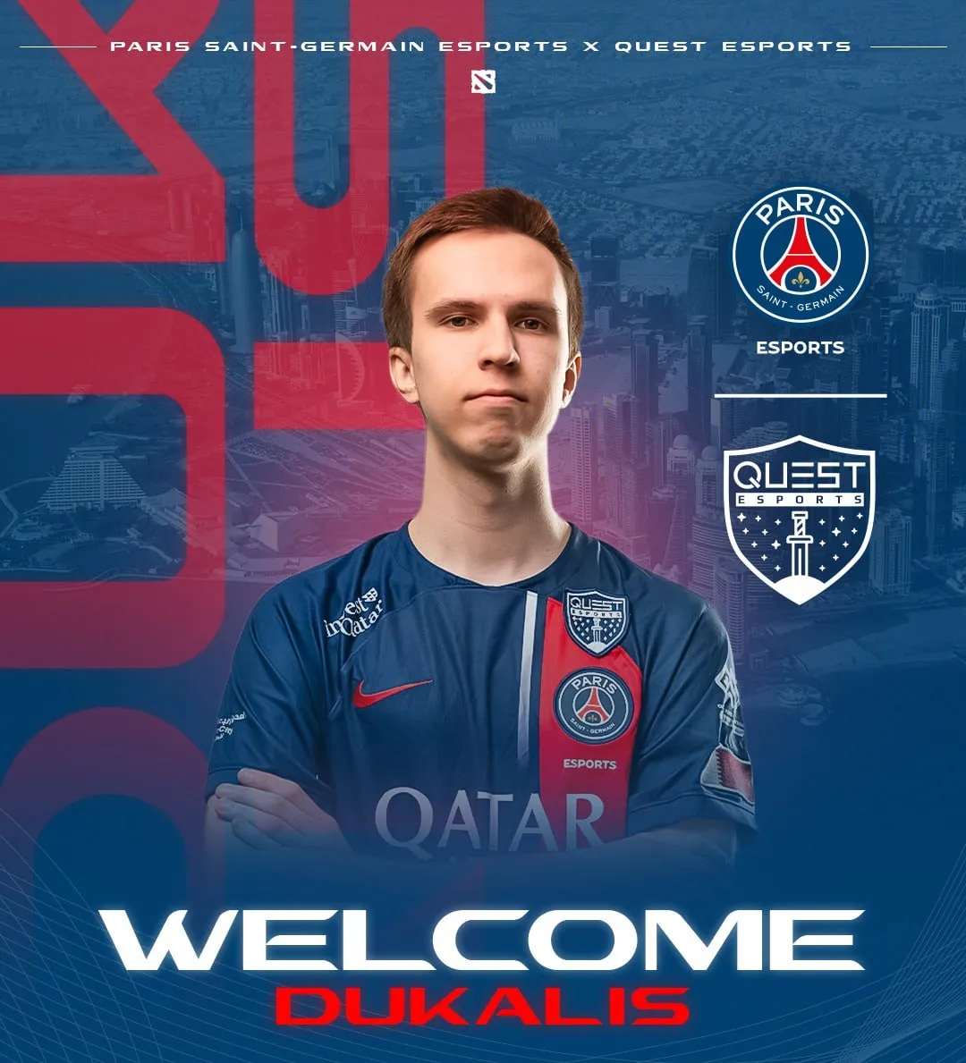 Dukalis стал игроком PSG.Quest