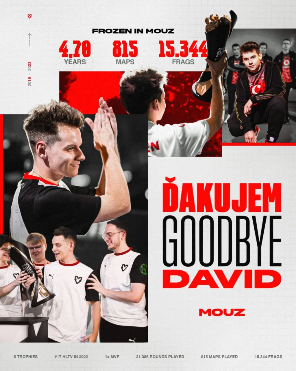Frozen покинул состав MOUZ по Counter-Strike 2