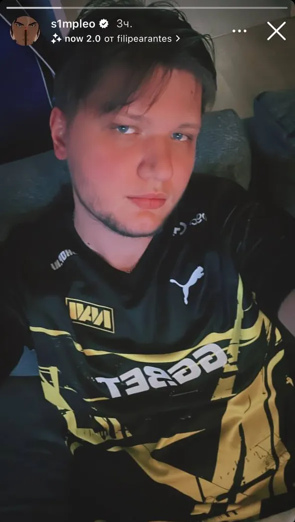 S1mple в джерси Natus Vincere
