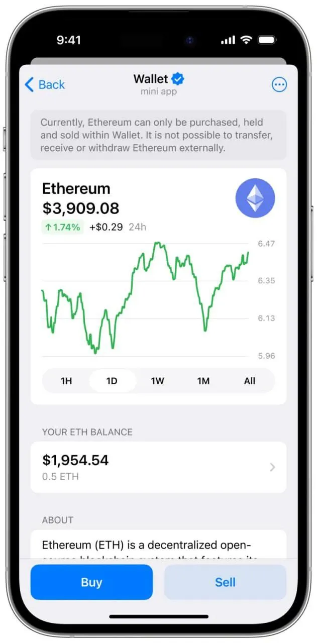 Бот Wallet в Telegram
