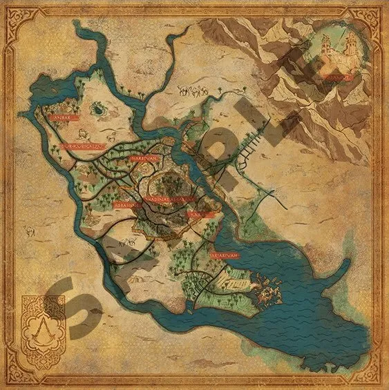 Карта мира Assassin's Creed Mirage