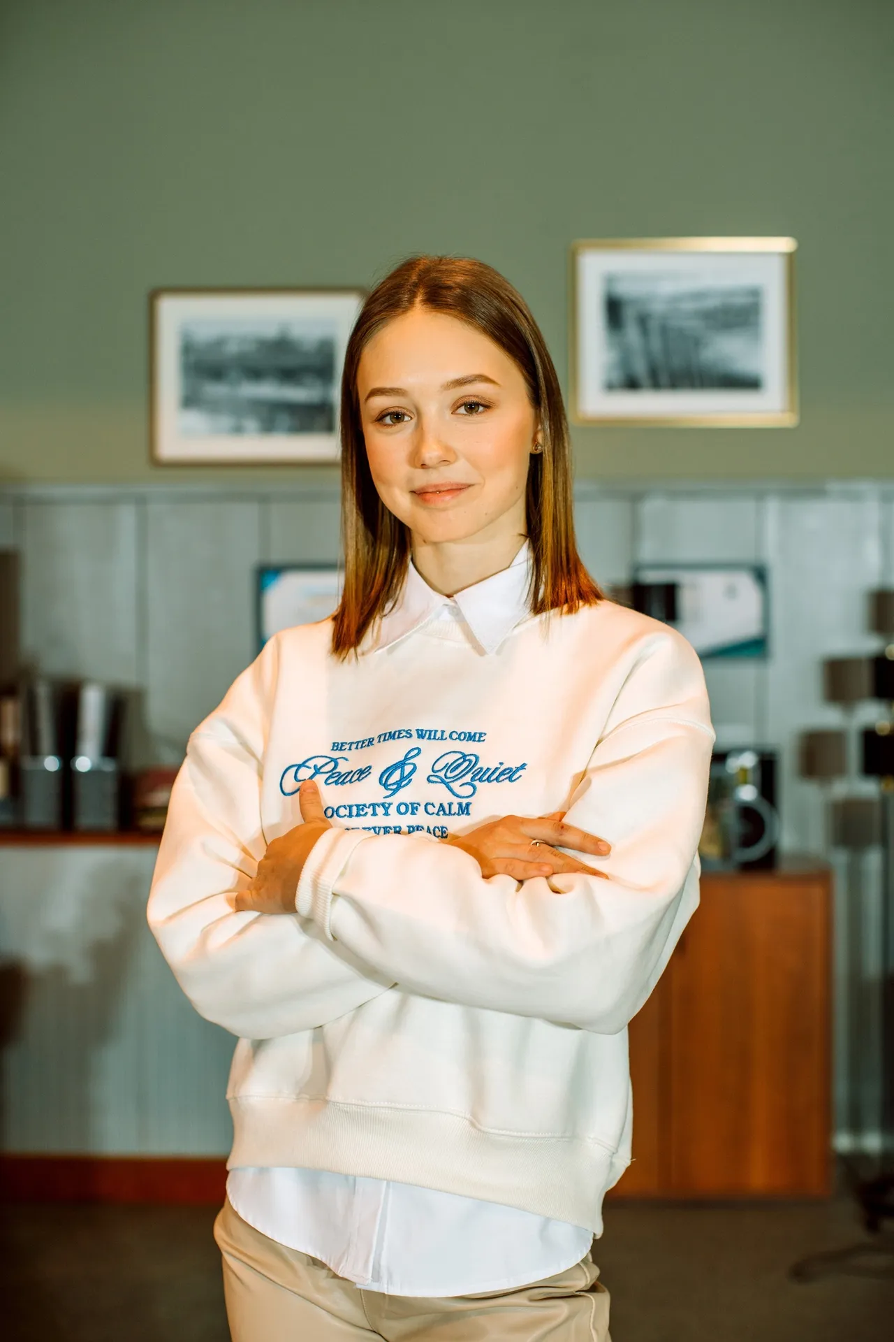 Екатерина Старшова на съемках «Папины дочки. Новые»