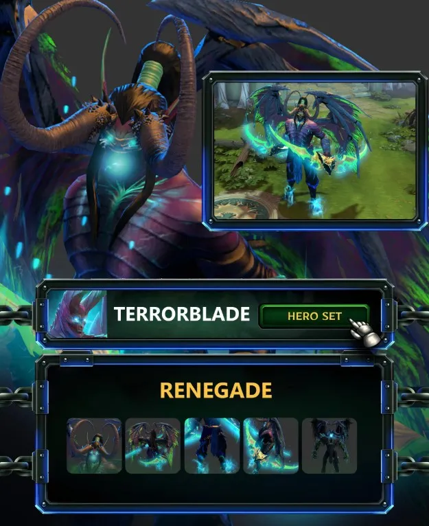Сет в стиле Иллидана для Terrorblade