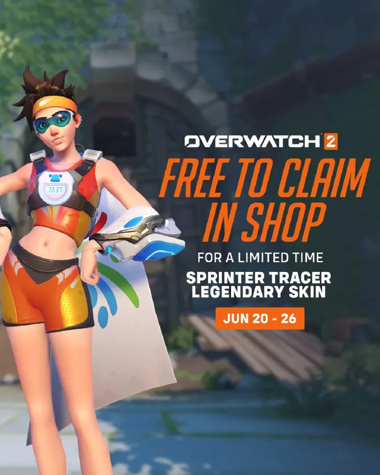 Blizzard бесплатно раздаст легендарный скин для Трейсер в Overwatch 2