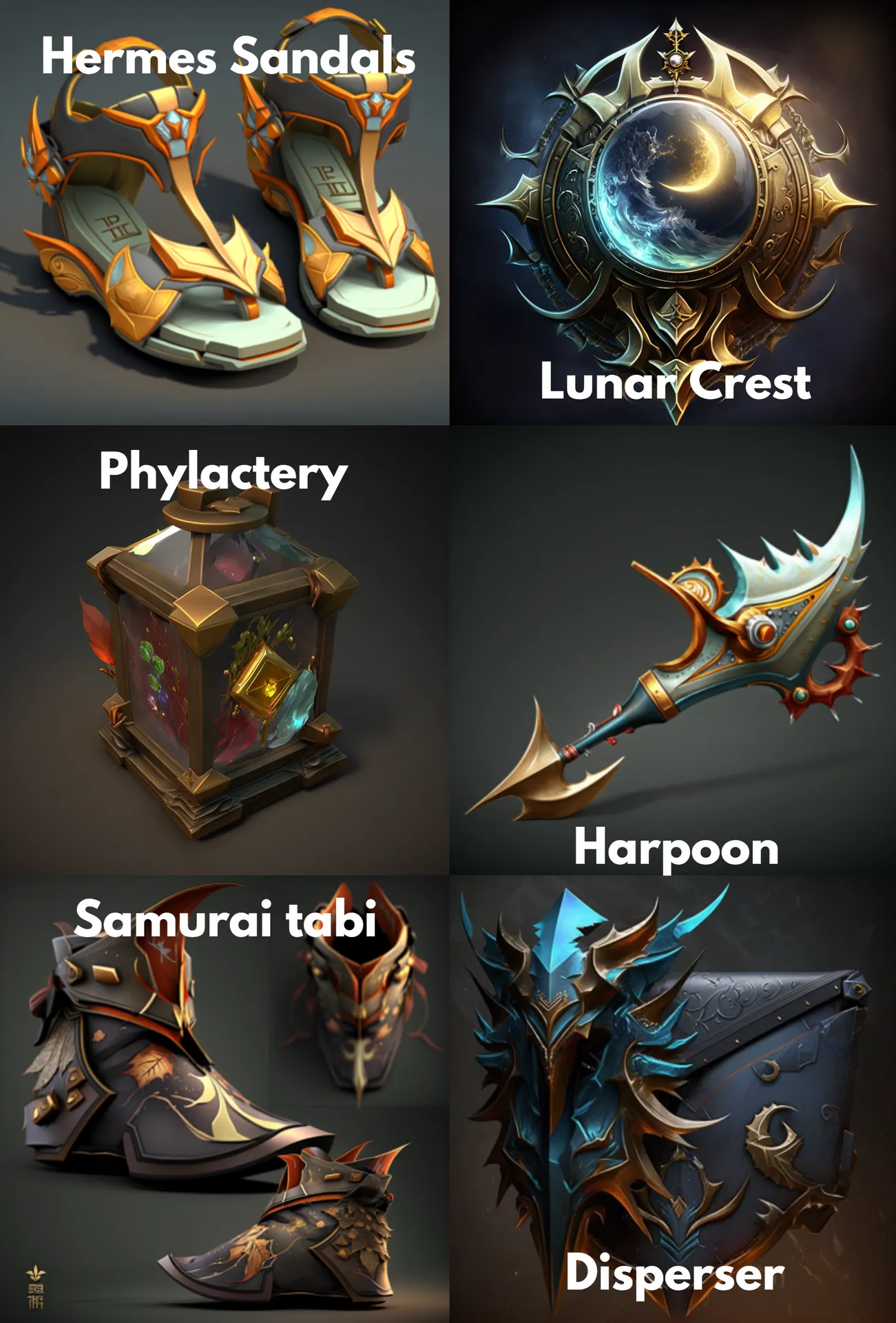 Новые предметы в Dota 2 от нейросети