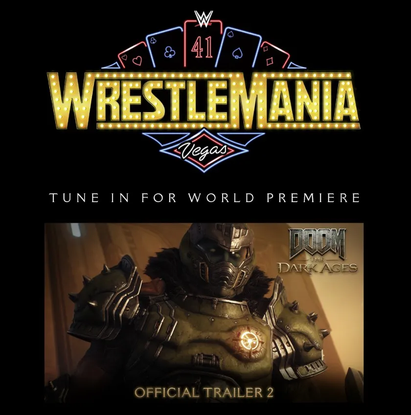 Анонс трейлера DOOM: The Dark Ages на WrestleMania 41