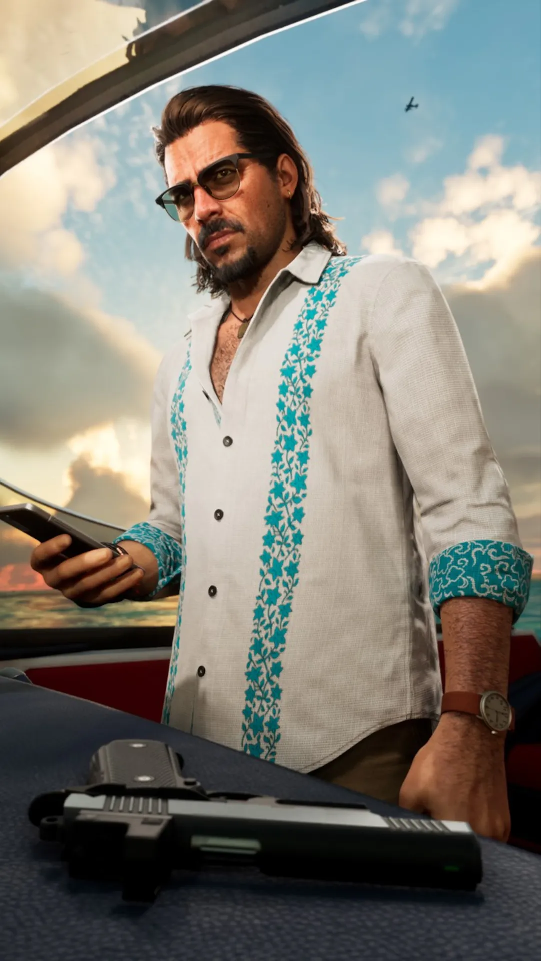 Рауль Баутиста – кадр из осеннего номера Dazed 2026, Rockstar Games