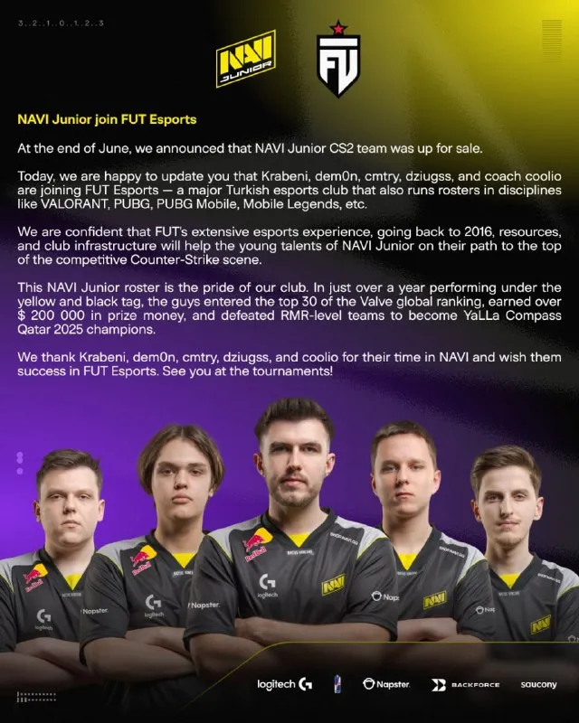 Переход Natus Vincere Junior