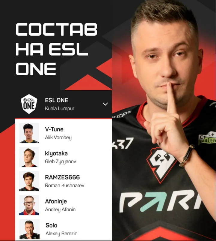 Состав команды 9 Pandas