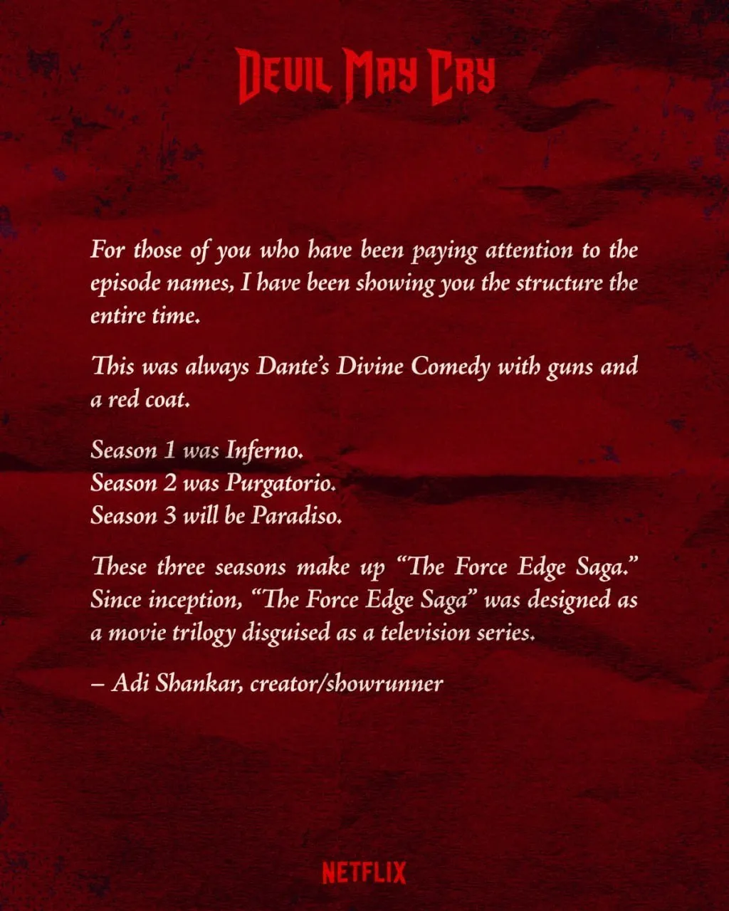 Netflix продлил аниме Devil May Cry на третий и финальный сезон