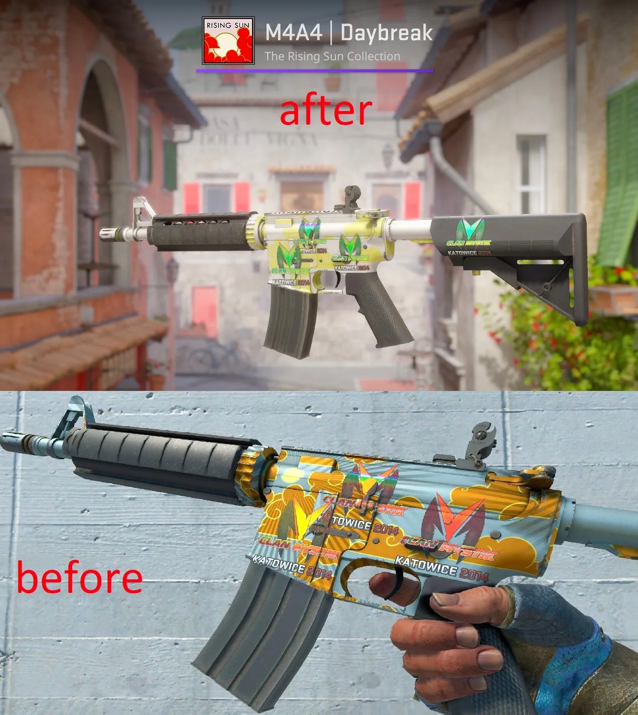 Изменение внешнего вида M4A4 | Daybreak