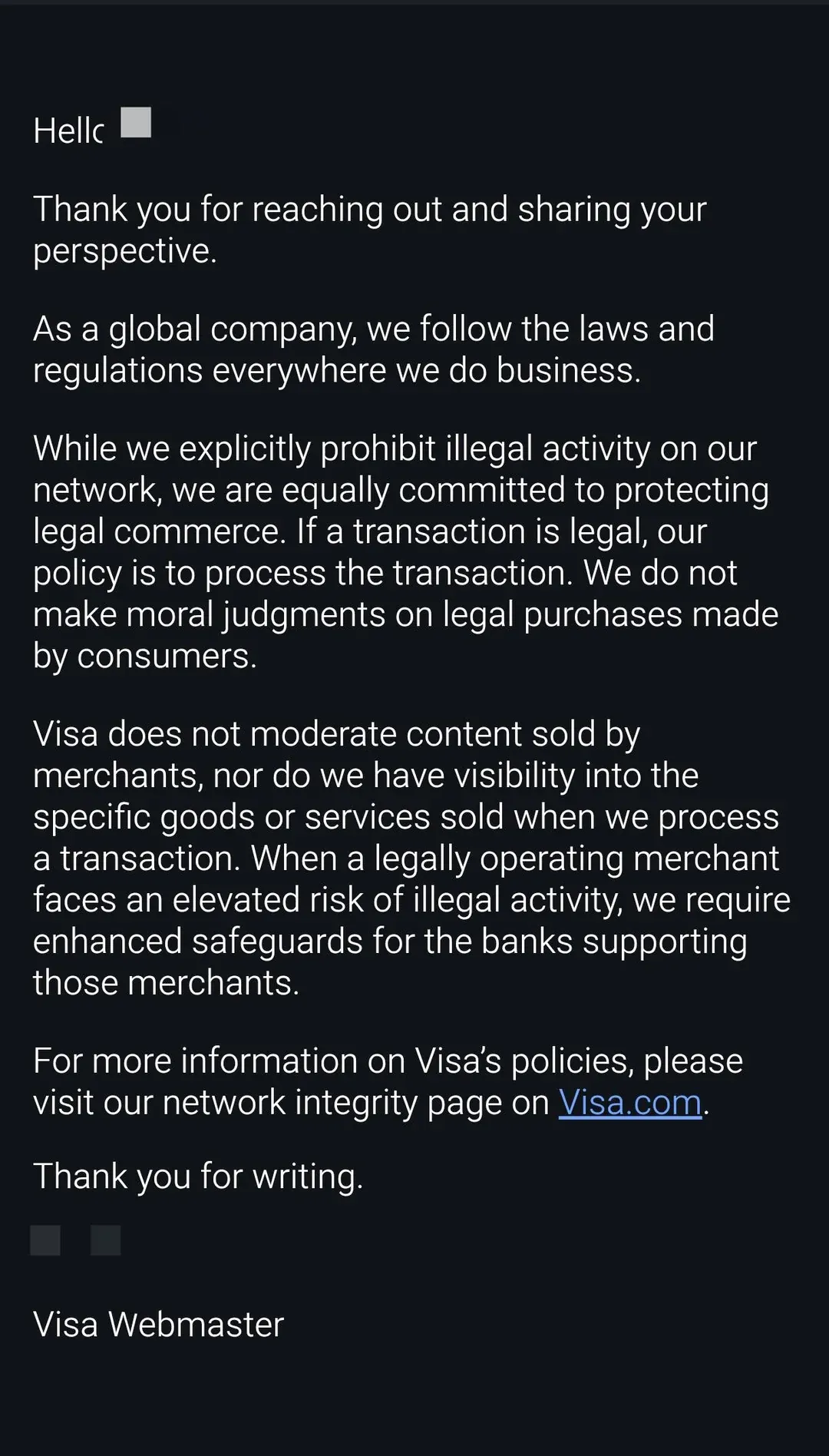 Mastercard и Visa опровергли, что требовали удалить игры для взрослых