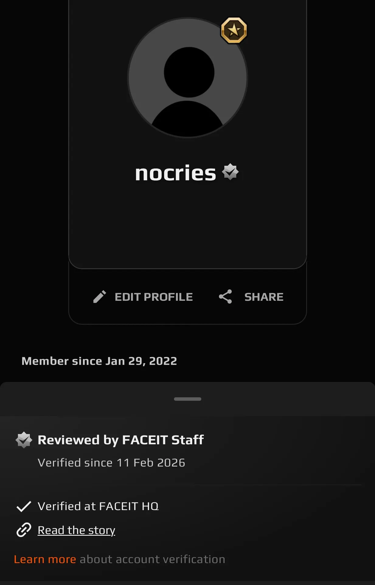Майдар nocries Балданов на FACEIT
