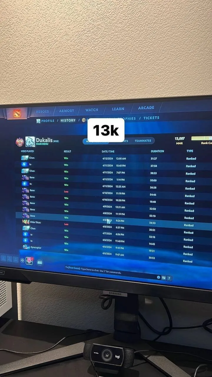 Андрей Dukalis Куропаткин апнул 13 тысяч MMR