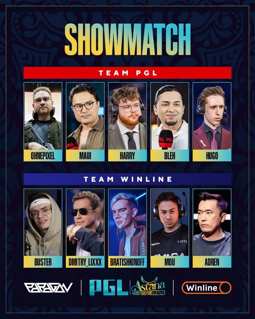 Составы команд Team PGL – Team Winline