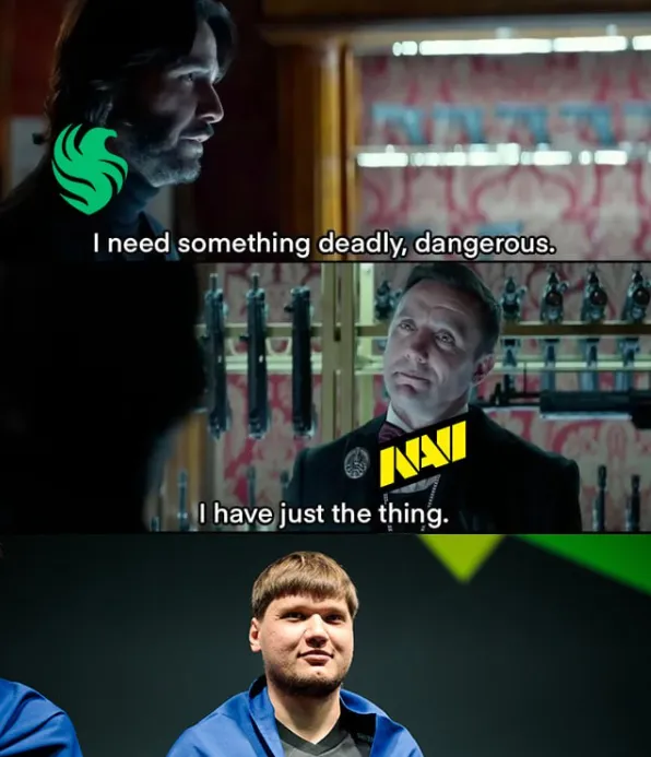 Мем в социальных сетях NaVi