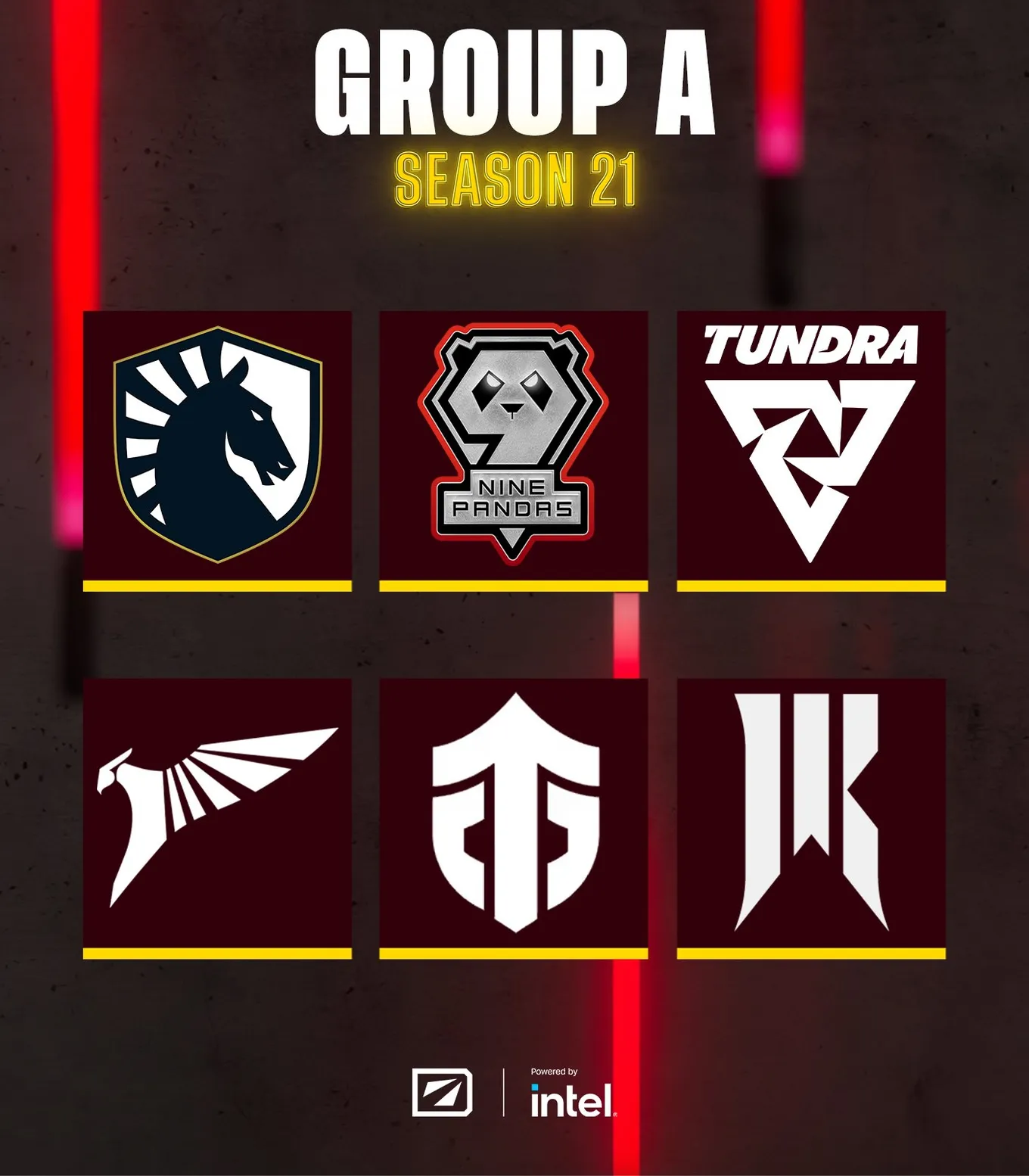 Участники группы A на DreamLeague Season 21