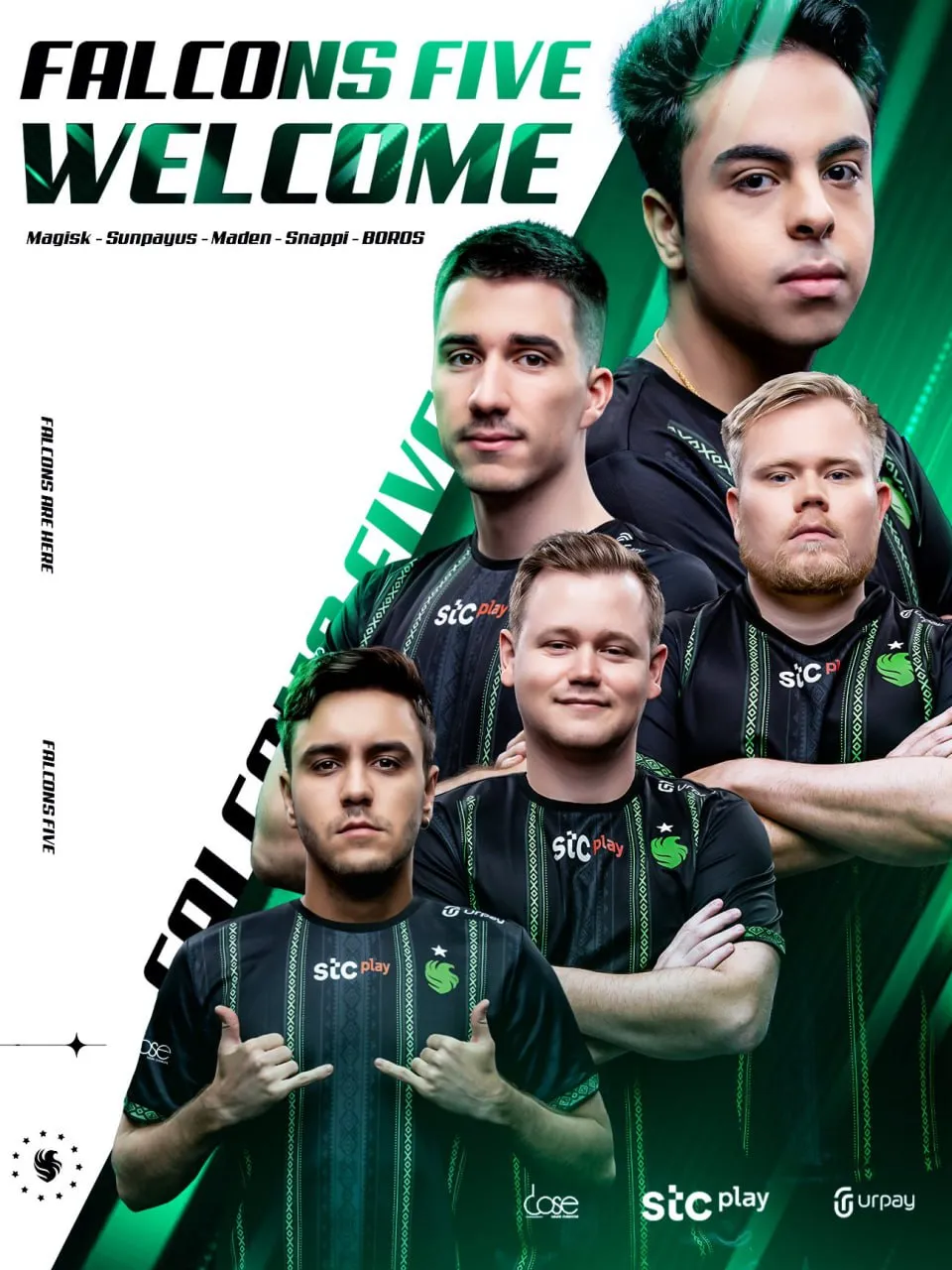 Состав Falcons по CS2: