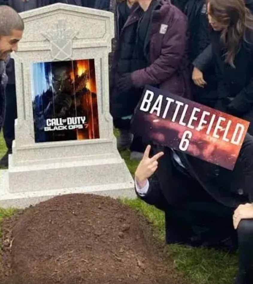 С выходом Battlefield 6 в сети продолжают шутить о «похоронах» Call of Duty Black Ops 7