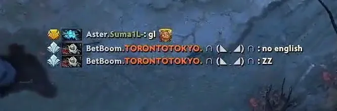 Сообщение TORONTOTOKYO в чате