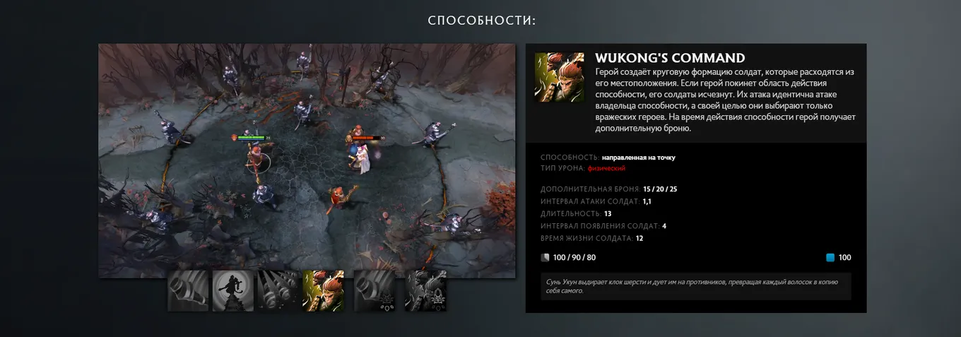 Monkey King создаёт клонов от ультимейта с помощью своих волос