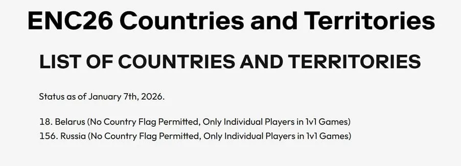 Esports Nations Cup 2026 по CS2