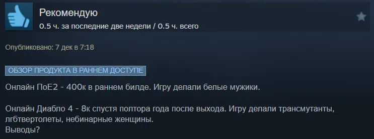 Отзыв про Path of Exile 2 одного из пользователей