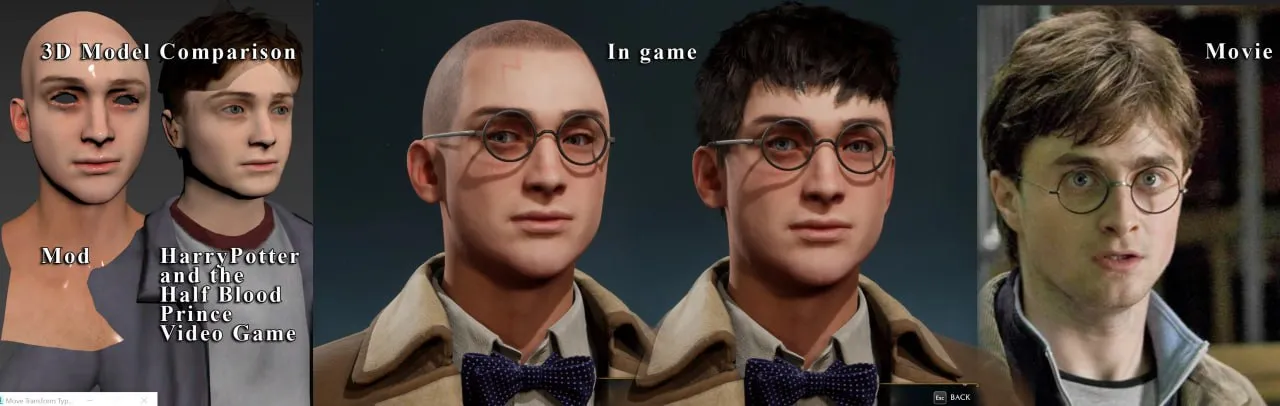 Новый мод для Hogwarts Legacy позволяет создать в игре облик Гарри Поттера