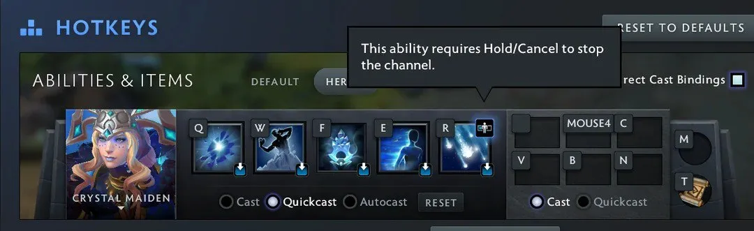 Изменение настроек в Dota 2
