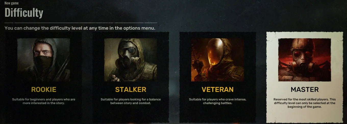 Режимы S.T.A.L.K.E.R. 2: Heart of Chornobyl