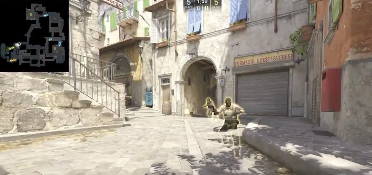 Момент бага в Counter-Strike 2