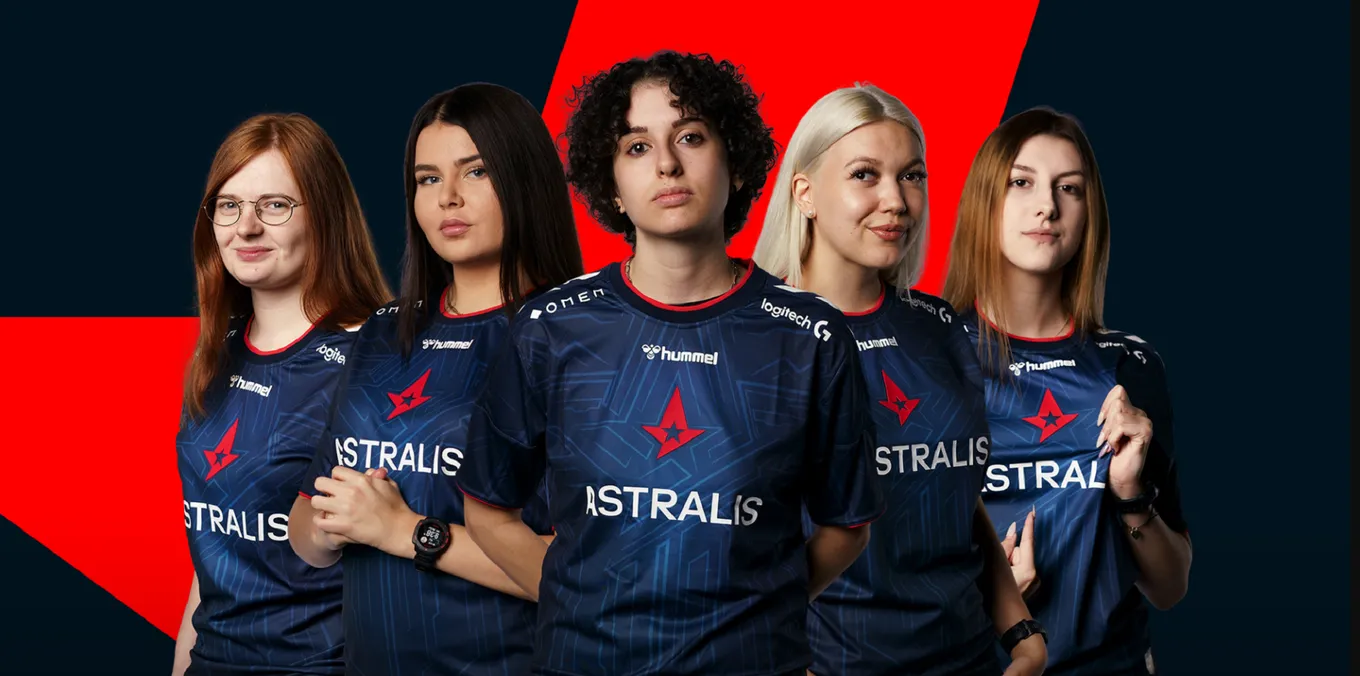 Женский состав Astralis по CS:GO