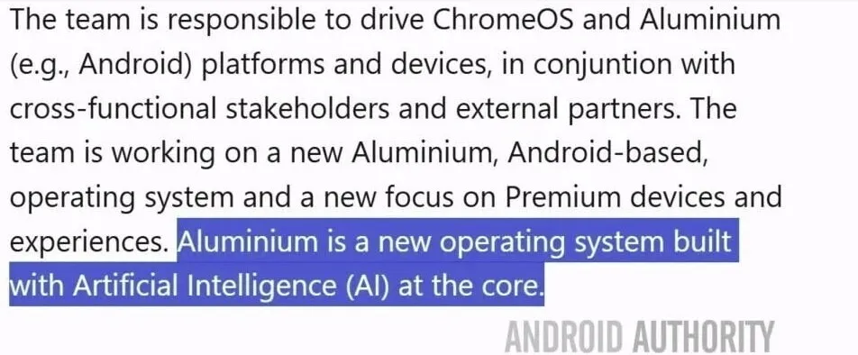 Новая вакансия Google (Android Authority)