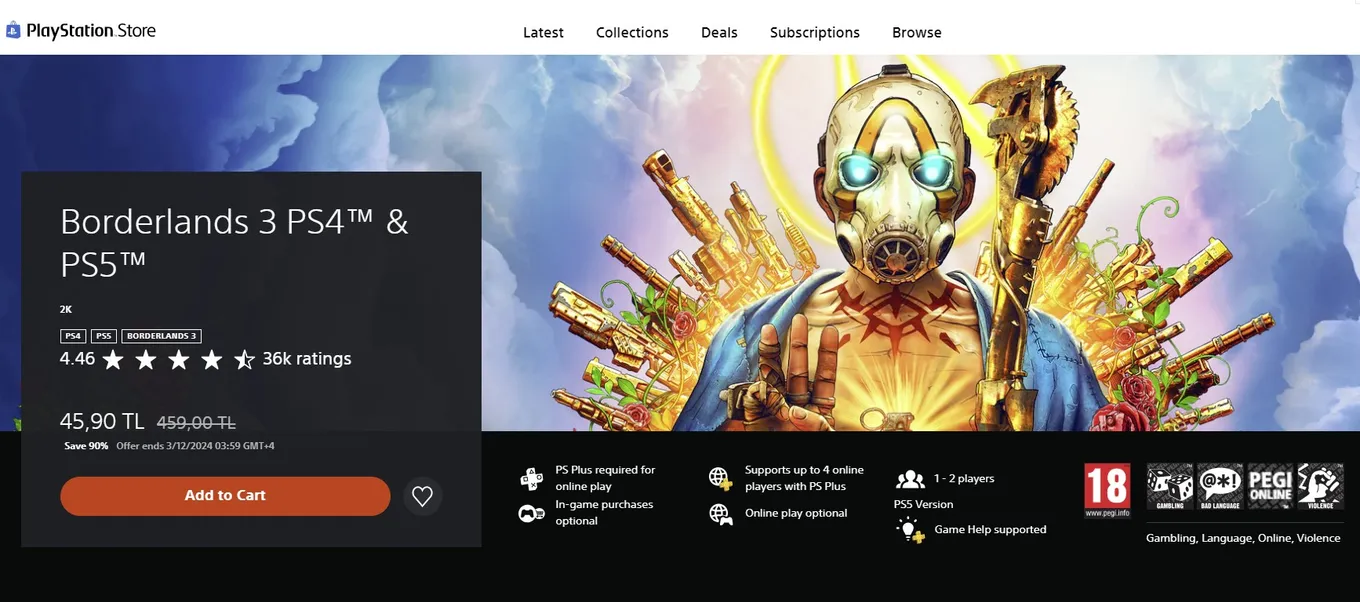 Турецкий PlayStation Store